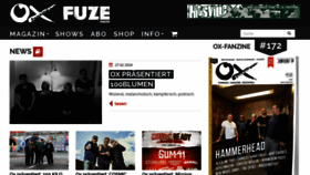 What Ox-fanzine.de website looks like in 2024 