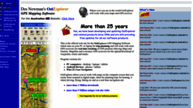 What Oziexplorer.com website looks like in 2024 