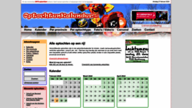What Optochtenkalender.nl website looks like in 2024 