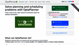 What Optaplanner.org website looks like in 2024 