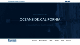 What Oceansidechamber.com website looks like in 2024 