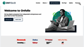 What Onfolio.com website looks like in 2024 