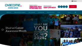 What Ovacome.org.uk website looks like in 2024 