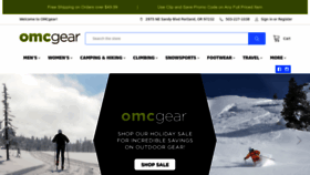 What Omcgear.com website looks like in 2024 