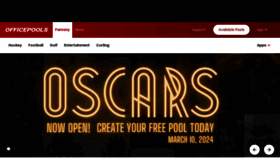 What Officepools.com website looked like in 2024 (1 year ago)