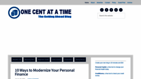 What Onecentatatime.com website looks like in 2024 