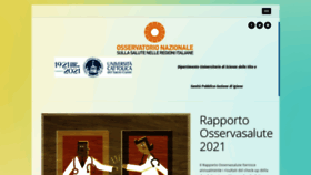 What Osservatoriosullasalute.it website looks like in 2024 