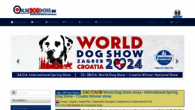 What Onlinedogshows.eu website looks like in 2024 