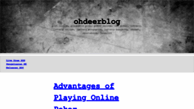 What Ohdeerblog.com website looks like in 2024 
