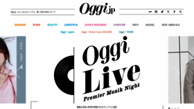 What Oggi.jp website looks like in 2024 