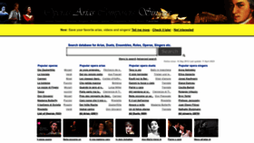 What Opera-arias.com website looks like in 2024 