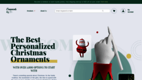 What Ornamentsbyelves.com website looks like in 2024 