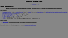 What Ojohaven.com website looks like in 2024 