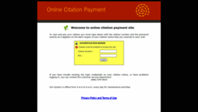 What Onlinecitationpayment.com website looks like in 2024 
