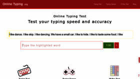 What Onlinetyping.org website looks like in 2024 
