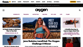 What Oxygenmag.com website looks like in 2024 