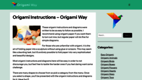 What Origamiway.com website looks like in 2024 