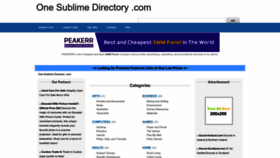 What One-sublime-directory.com website looks like in 2024 