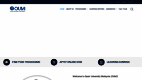 What Oum.edu.my website looks like in 2024 