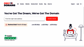 What Onlydomains.com website looks like in 2024 