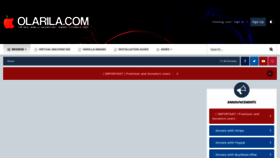 What Olarila.com website looks like in 2024 