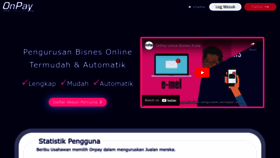 What Onpay.my website looked like in 2024 (1 year ago)