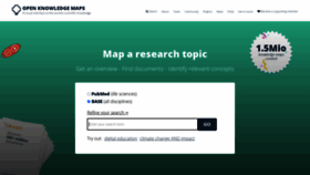 What Openknowledgemaps.org website looks like in 2024 