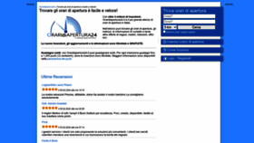 What Oraridiapertura24.it website looked like in 2024 (2 years ago)