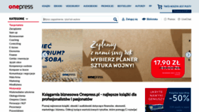 What Onepress.pl website looked like in 2024 (1 year ago)