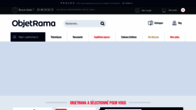 What Objetrama.fr website looks like in 2024 