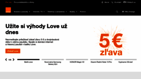 What Orange.sk website looks like in 2024 