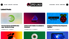What Omglinux.com website looks like in 2024 