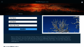 What Obitmichigan.com website looks like in 2024 