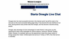 What Omegla.tv website looks like in 2024 