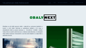What Obalynext.cz website looks like in 2024 