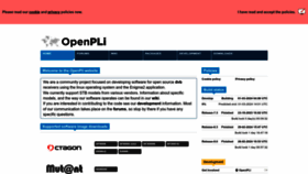 What Openpli.org website looks like in 2024 