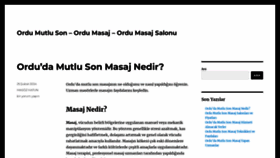What Ordumutlusonmasaj.com website looks like in 2024 