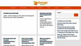 What Orangatame.com website looks like in 2024 