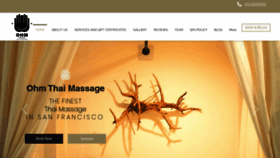 What Ohmthaimassage.com website looks like in 2024 