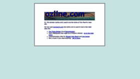 What Ozline.com website looks like in 2024 