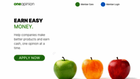 What Oneopinion.com website looks like in 2024 