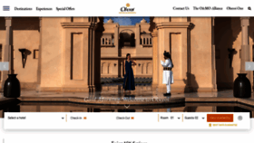What Oberoihotels.com website looks like in 2024 