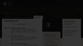 What Oireachtas.ie website looks like in 2024 