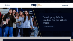 What Oru.edu website looks like in 2024 