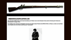 What Ordonnanzwaffen.ch website looks like in 2024 