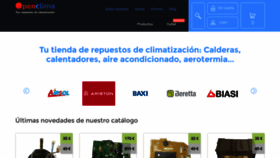 What Openclima.com website looks like in 2024 