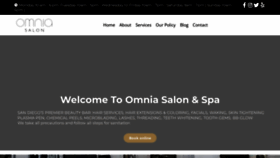 What Omniasalon.com website looks like in 2024 