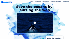 What Oceanhero.today website looks like in 2024 
