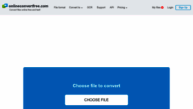 What Onlineconvertfree.com website looks like in 2024 
