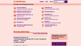 What Ooh.directory website looks like in 2024 